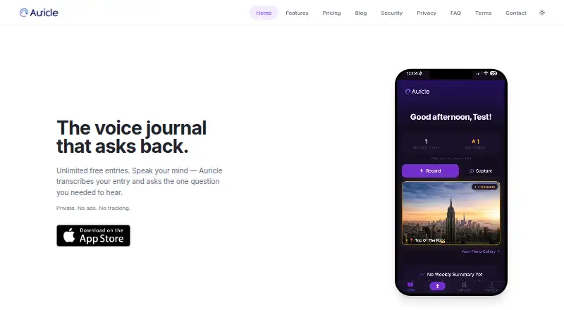 Auricle home page