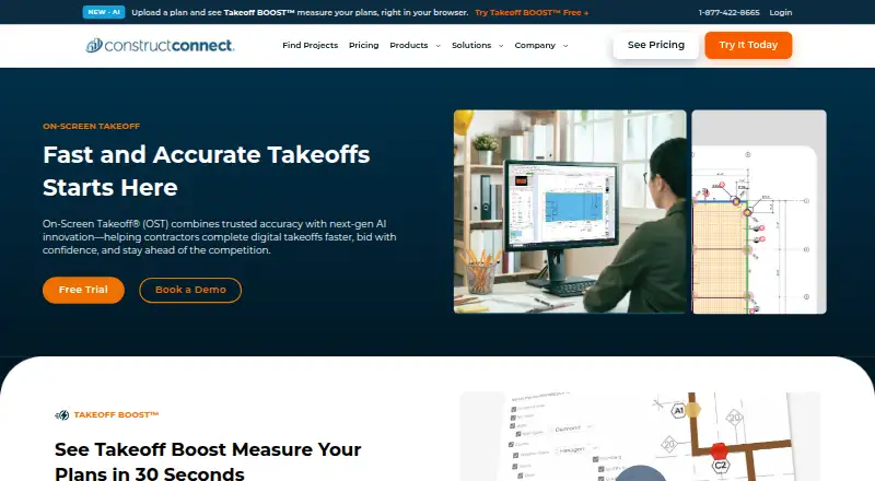 On-Screen Takeoff home page