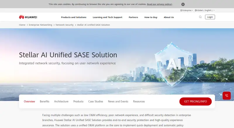 Huawei HiSec SASE Solution home page