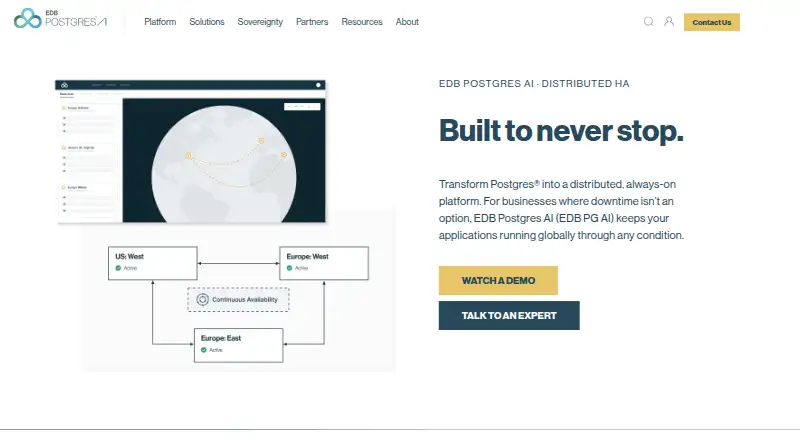 EDB Postgres Distributed home page