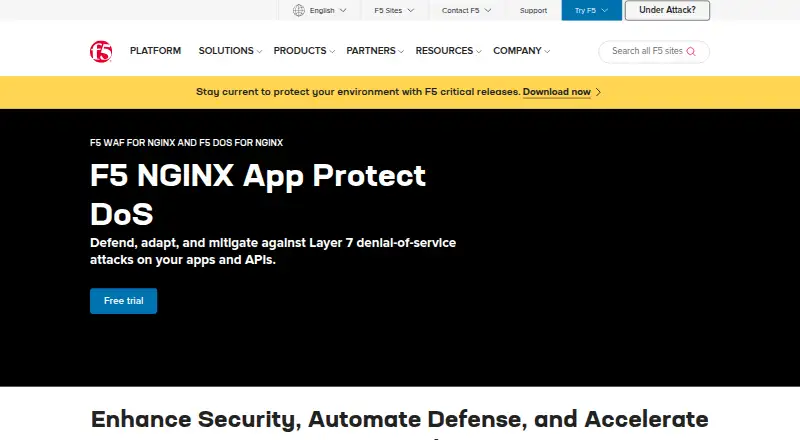 NGINX Plus home page