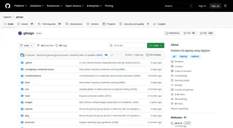 Gitsign home page