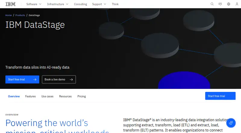IBM DataStage home page