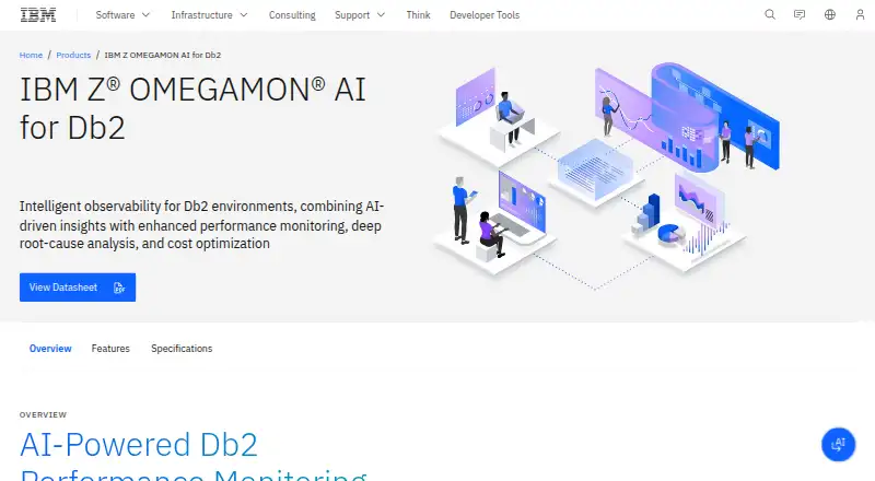 IBM Z OMEGAMON AI for Db2 home page