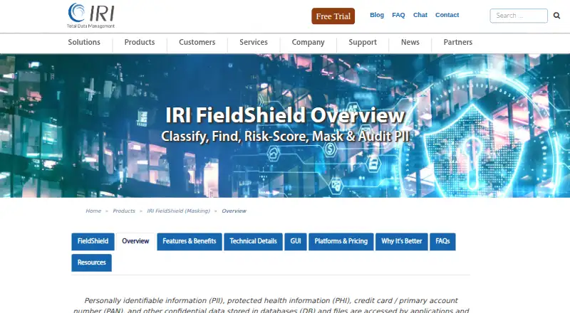 IRI FieldShield home page