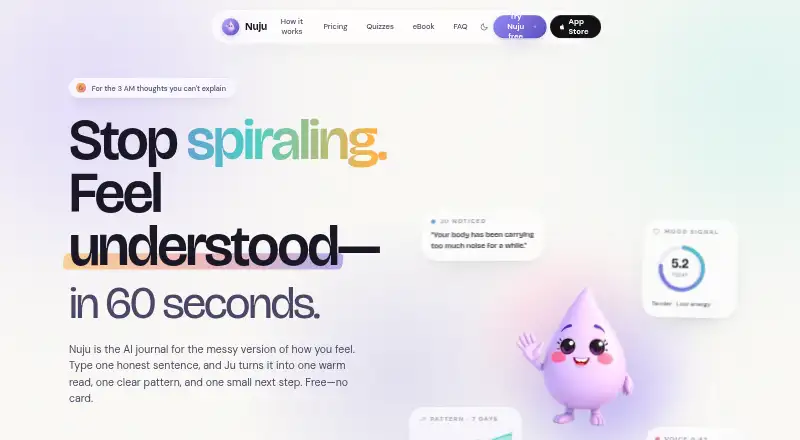 Nuju home page