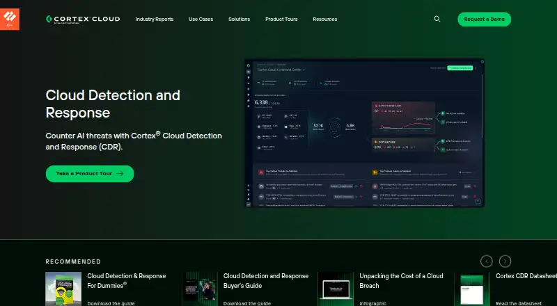 Cortex Cloud Detection and Response home page