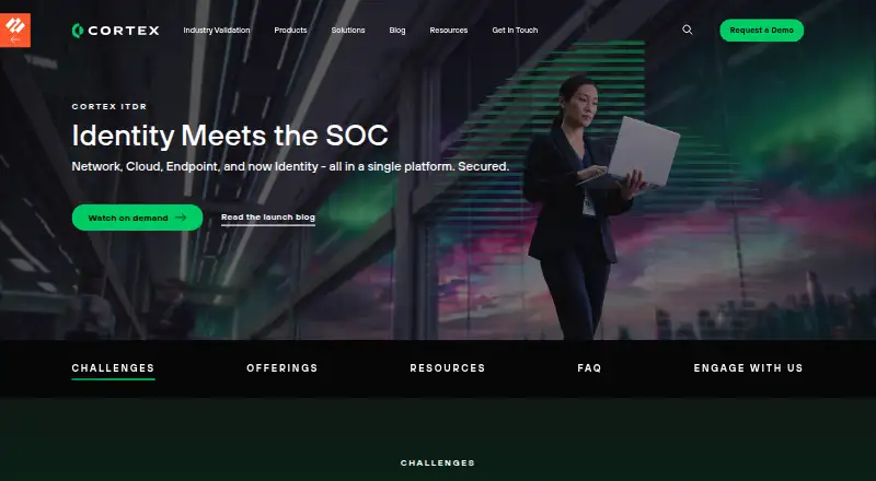 Cortex ITDR home page
