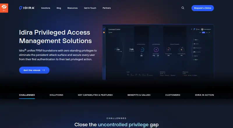 CyberArk Privileged Access Manager home page