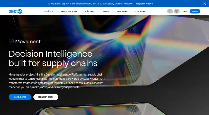 project44 home page