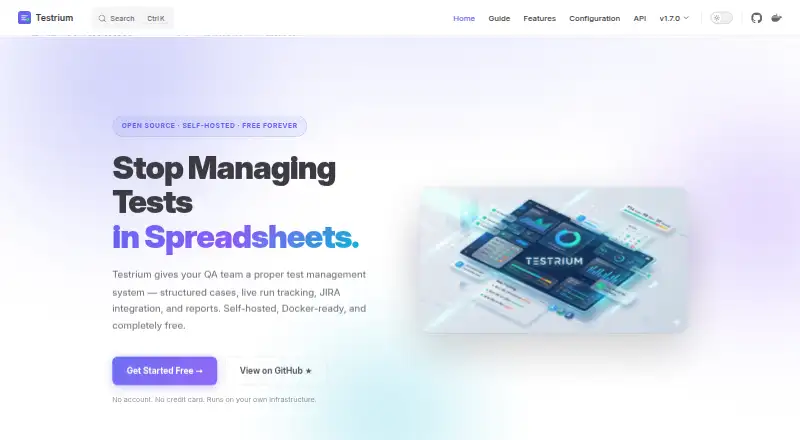 Testrium home page