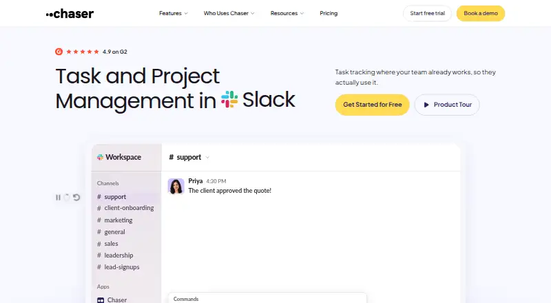 Chaser home page