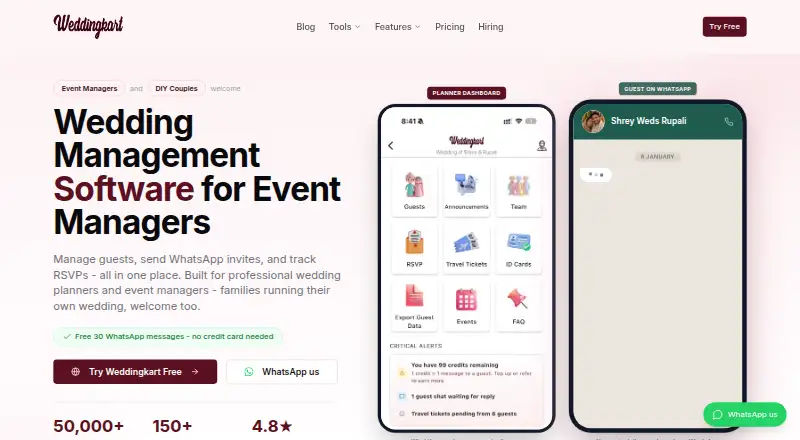 Weddingkart home page
