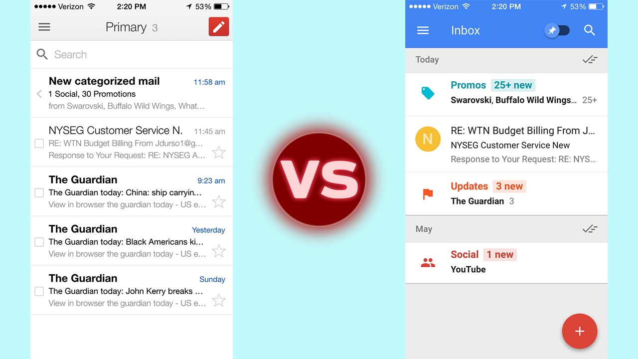 Gmail vs. Inbox Which one to use?