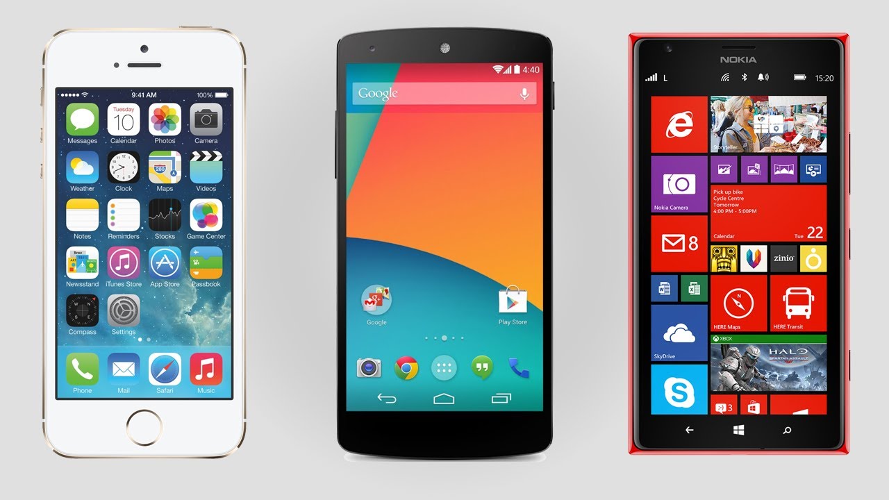 iOS 7 vs Android Kitkat vs Windows Phone 8