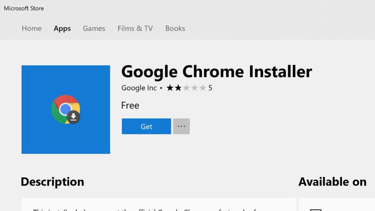 chrome on the app store