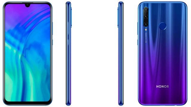 Huawei Honor 20i front back and sides