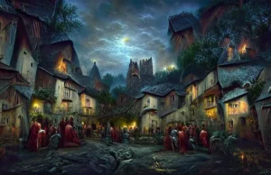 Funky AI-Generated Spiraling Medieval Village Takes Social Media by Storm