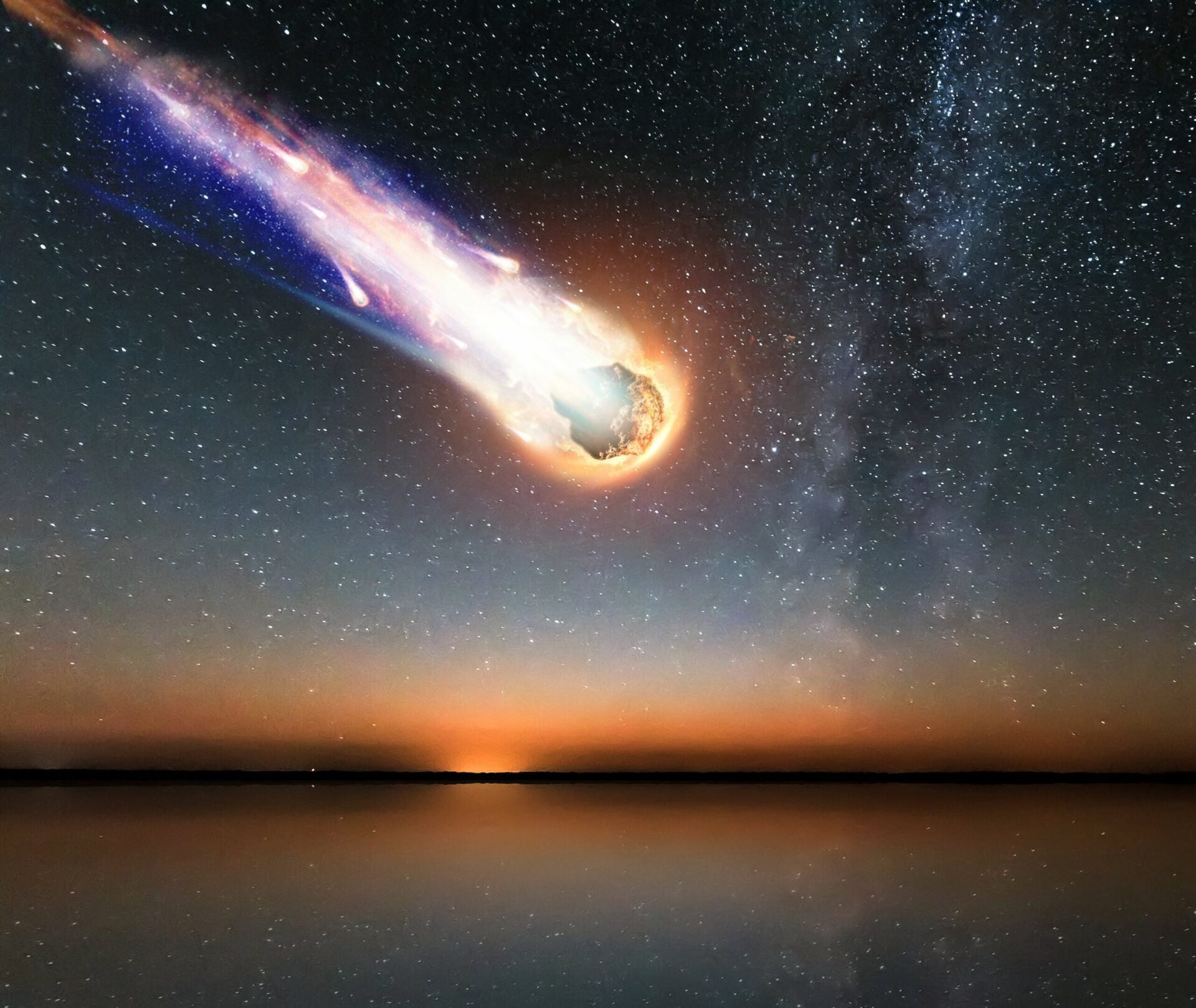Asteroid Impact Halted Photosynthesis for Two Years, Killing the Dinosaurs Asteroid impact scaled 1