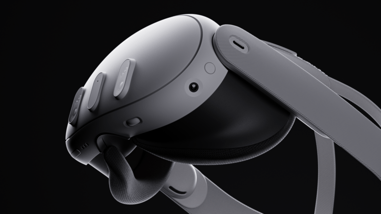 Quest 3 Headset Facing Up Dark