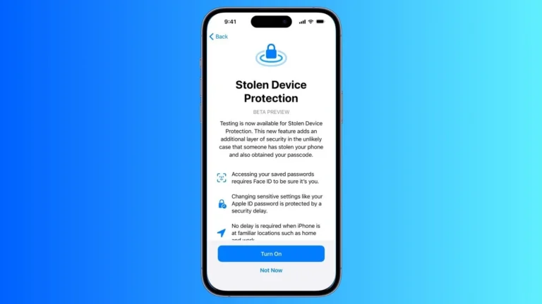 Stolen Protection Apple