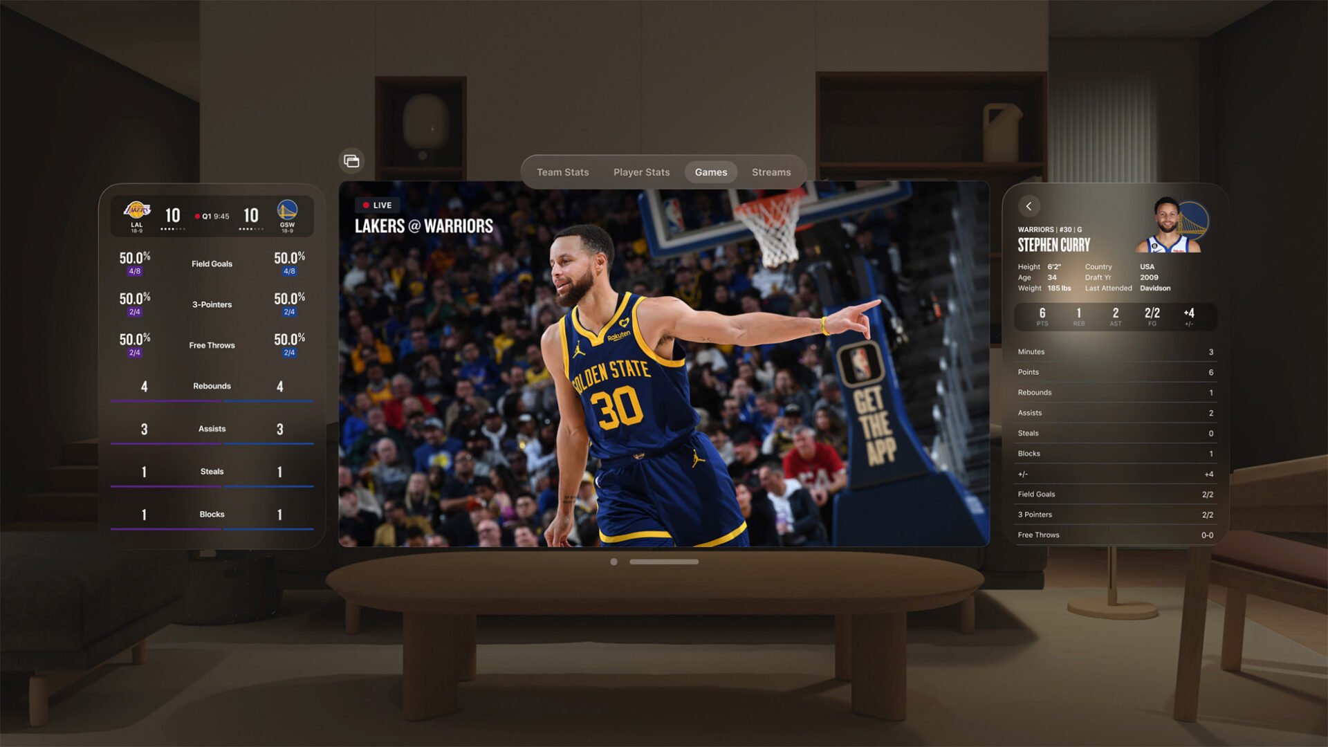 Immersive Sports Experience: NBA and MLB Apps for Apple Vision Pro Apple Vision Pro NBA