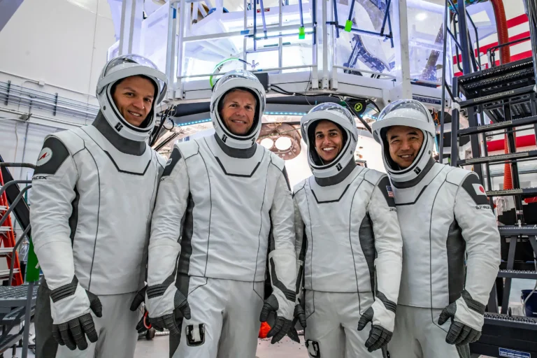 Multinational Team Completes Space Mission Returns to Earth