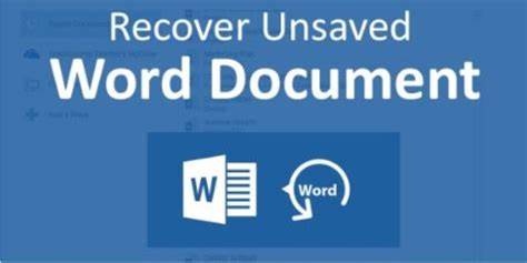 How to Recover Unsaved Word document in Windows