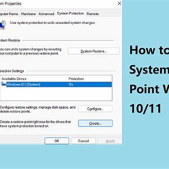 How to Create a Restore Point in Windows 10