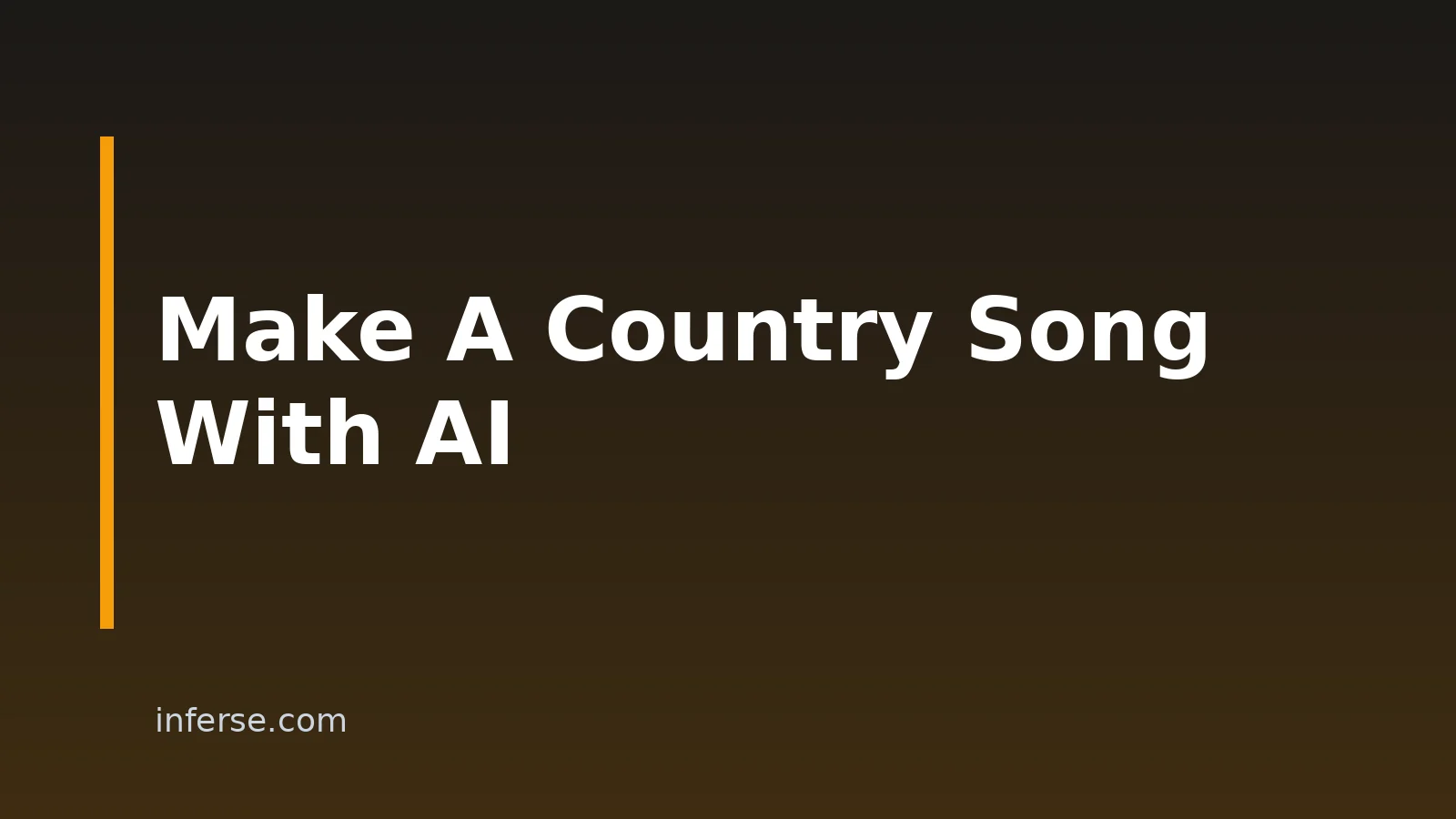 How To Make A Country Song With AI, Step By Step