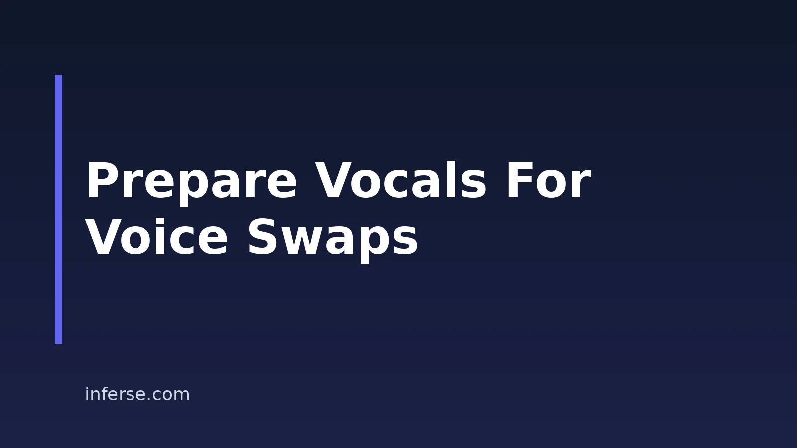 How to Prepare Audio for an AI Voice Swap in Music How to Prepare Audio for an AI Voice Swap in Music