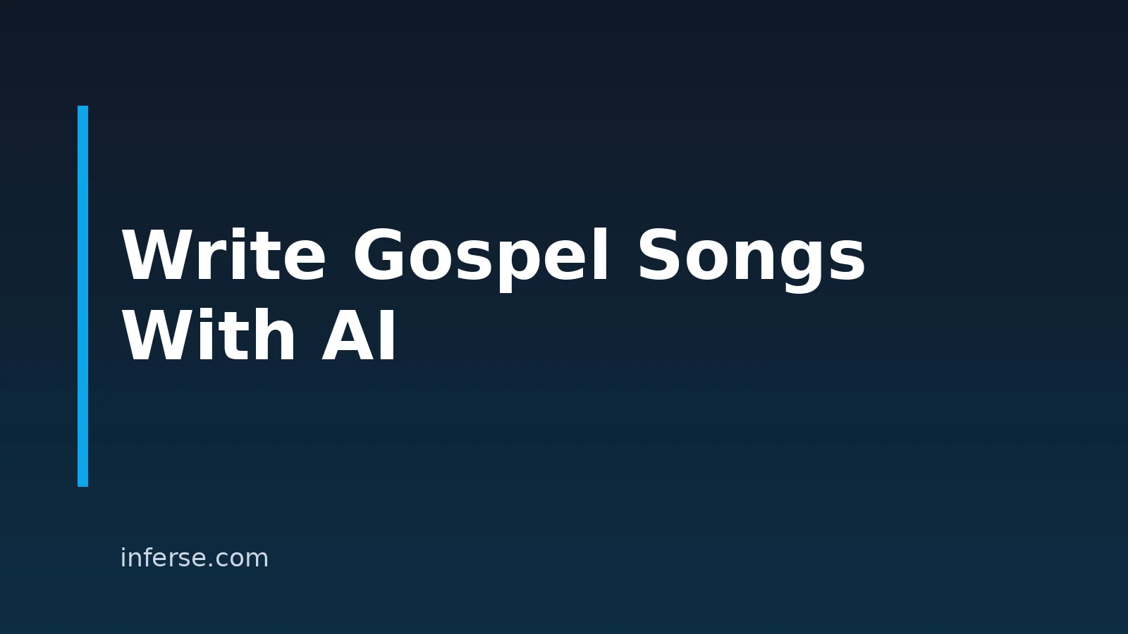 How to Write Gospel Songs With AI: A Practical Workflow