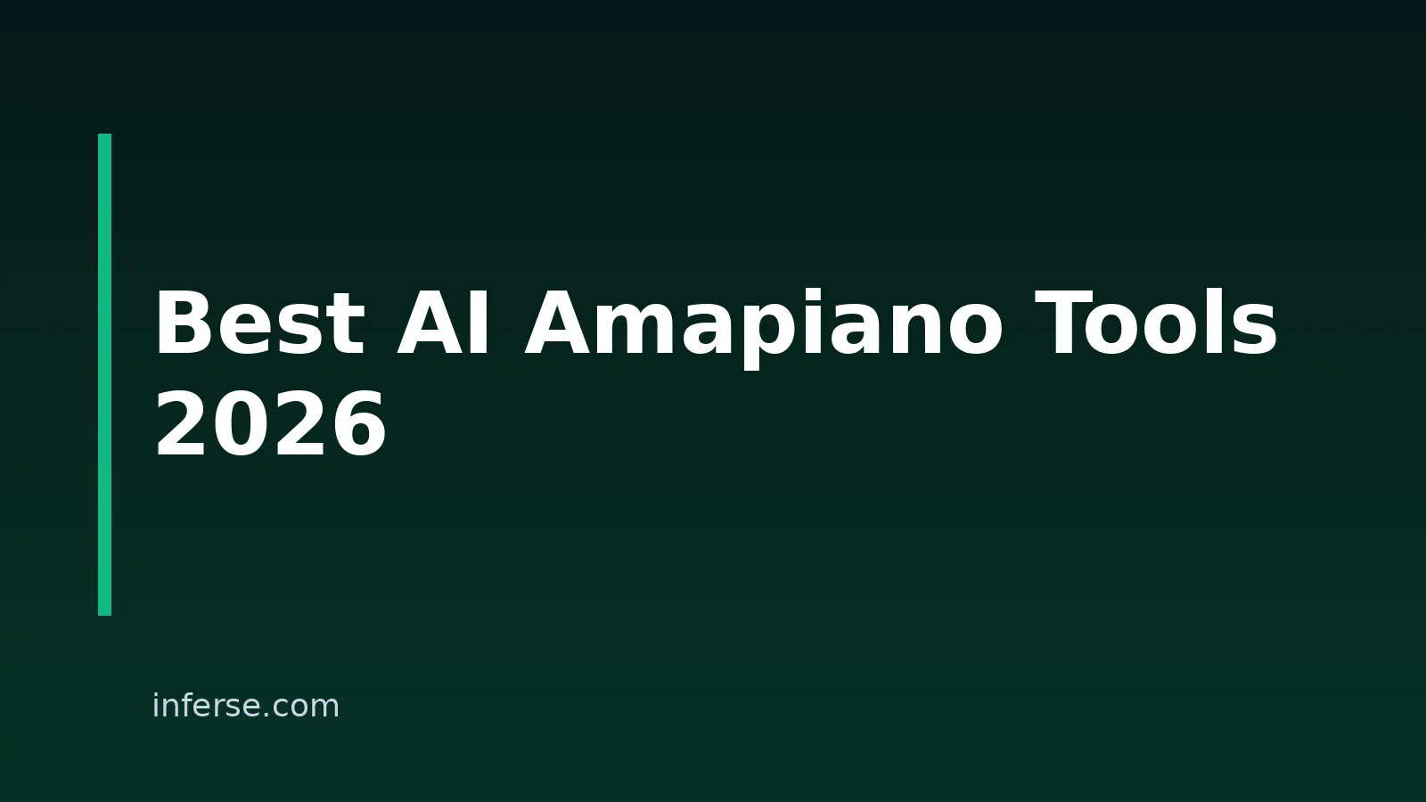 Best AI Amapiano Music Generators In 2026 Best AI Amapiano Music Generators In 2026