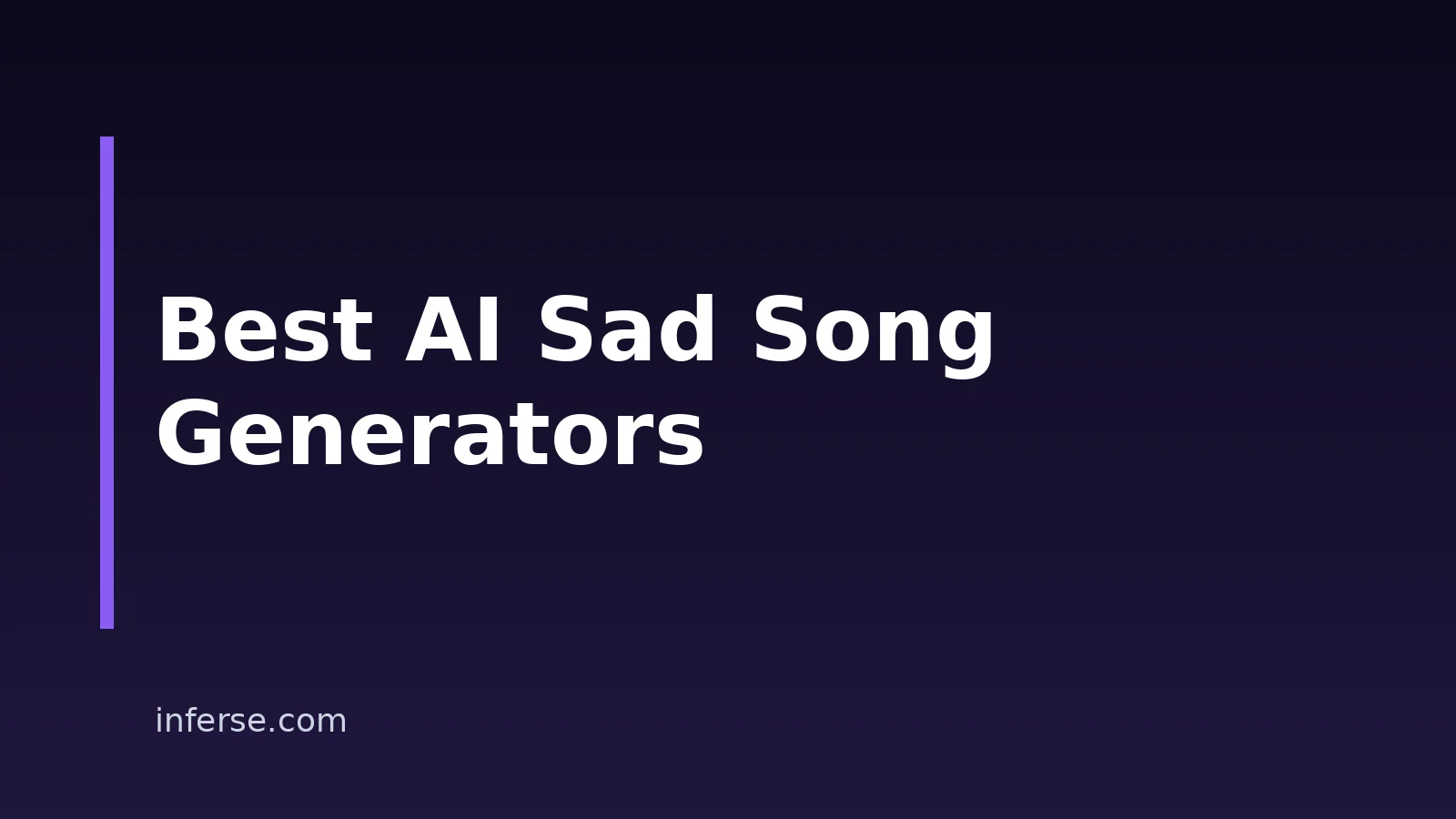 8 Best AI Sad Song Generators In 2026 8 Best AI Sad Song Generators In 2026