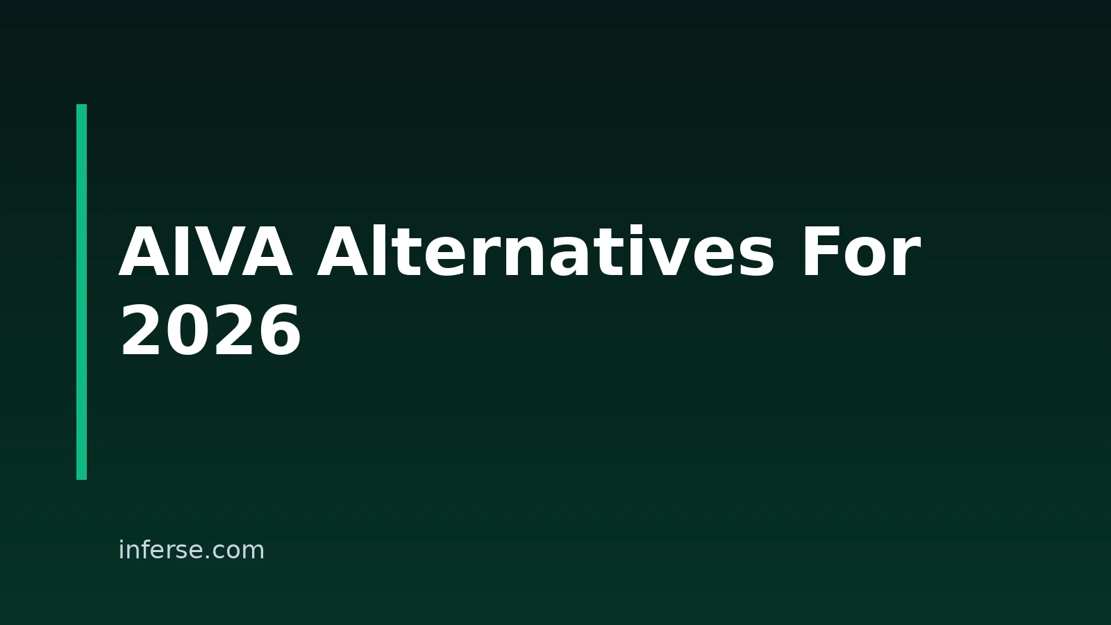 10 AIVA Alternatives In 2026 For Song Creation And Editing